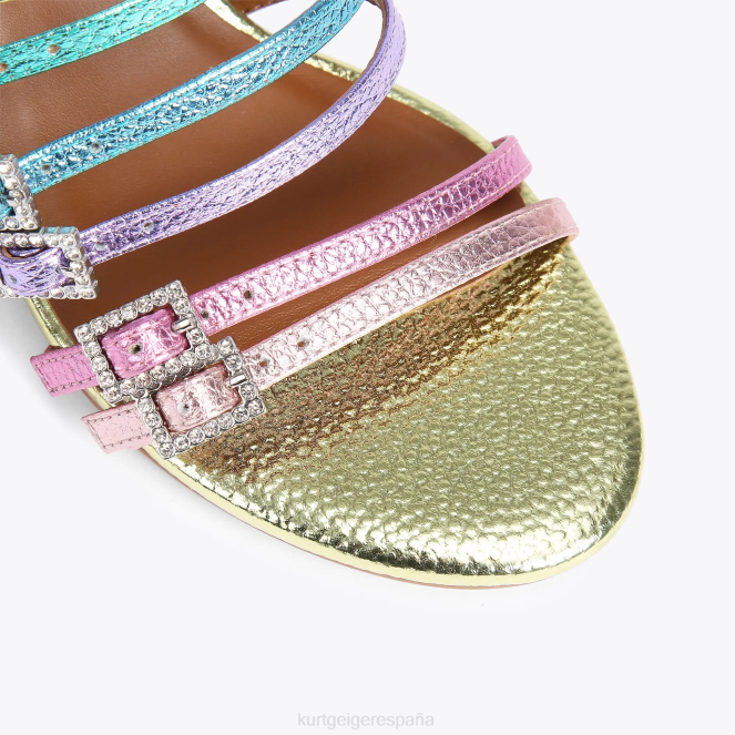 Kurt Geiger mujer mula pierra block londres 2LPR192 | calzados combinación de metales